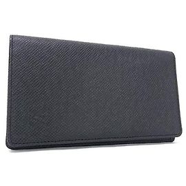 Louis Vuitton Black Taiga Leather Notebook Cover Black