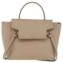 Céline Cinto Celine em couro de bezerro Medium Bege