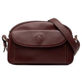 Borsa a tracolla Cartier Must Line Rosso Bordò