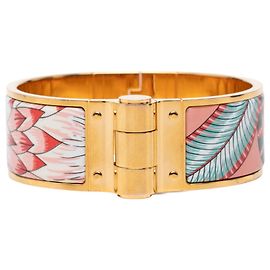 Hermès Bracciale Charnière GM Savana Dance Hermes D'oro