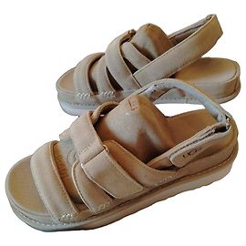 Beige suede UGG sandals Beige