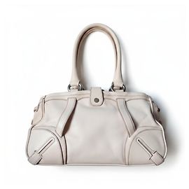 Céline Celine Luggage Cream Leather Handbag Beige