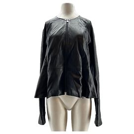 Giacca in pelle nera Georges Rech Nero