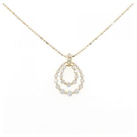 Autre Marque Collier en diamant Au750 Doré