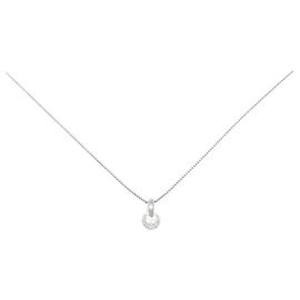 Autre Marque Platinum Diamond Necklace Silvery
