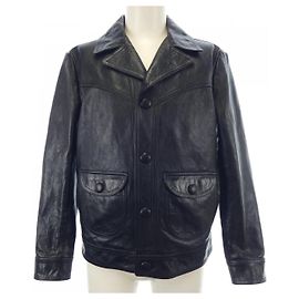 Céline Giacca in pelle Celine Nero