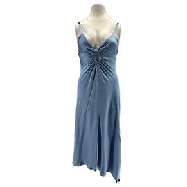 Victoria Beckham x Mango Kleid Blau Viscose Blau