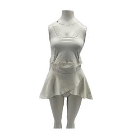 Autre Marque Top bustier com babados BITE branco de algodão Branco