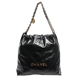Black Chanel 22 medium bag Black