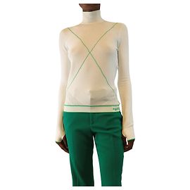 Bottega Veneta White techno skin top - size M White