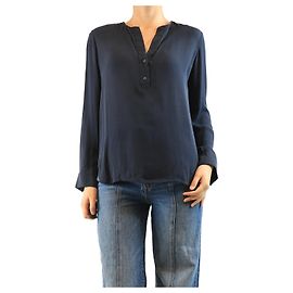 Vince Camicetta di seta blu navy - taglia M Blu navy