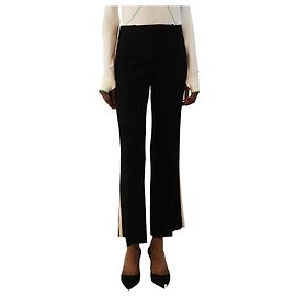 Gucci Pantaloni neri con banda laterale - taglia UK 6 Nero