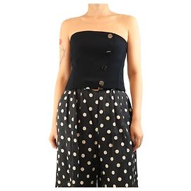 Autre Marque Top bustier blu navy - taglia UK 8 Blu navy