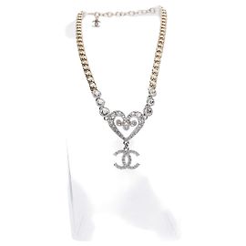 Chanel Collana choker a cuore in oro e diamanti D'oro