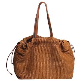 Brunello Cucinelli Brown woven raffia tote bag Brown