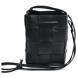 Borsa a tracolla Bottega Veneta Maxi Intrecciato Cassette Small Nero