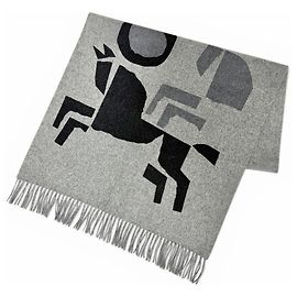 Hermès HERMES Verquis Love Kaschmir-Schal Braun
