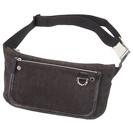 Bulgari Borsa a tracolla Bvlgari in tela marrone Logomania Marrone Marrone scuro