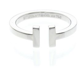 Tiffany & Co Anillo Tiffany T Square en oro blanco Plata