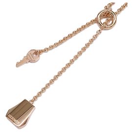 Hermès Clochette Kelly PM Hermes en Or Rose Doré