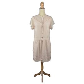 Zadig & Voltaire Vestido de Seda Rosa Rosa