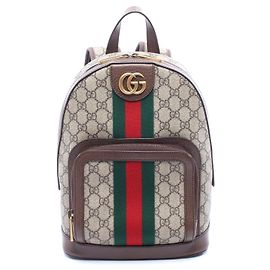 Gucci Ophidia GG Supreme Rucksack Braun Beige