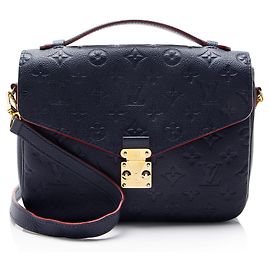 Bolso de hombro Pochette Metis Monogram Empreinte Louis Vuitton Azul