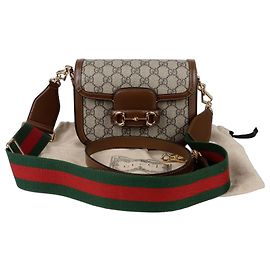 Gucci Mini bolsa de ombro e transversal Horsebit Marrom
