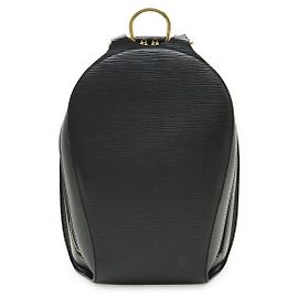 Louis Vuitton Epi Leather Mabillon Backpack Black