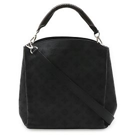Bolsa de Ombro Louis Vuitton Mahina Babylon PM Preto