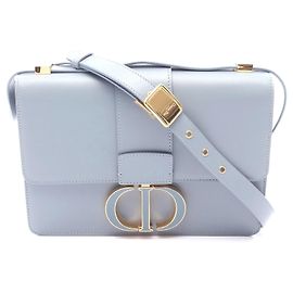 Borsa a tracolla in pelle 30 Montaigne Dior Blu