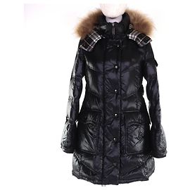 Burberry Blue Label Nylon Down Coat Black