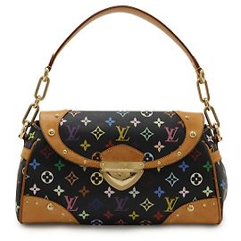 Bolsa de Ombro Louis Vuitton Beverly Monogram Multicolor Preto