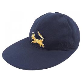 Gorra de algodón Dior Negro