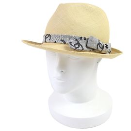 Sombrero de paja CHANEL COCO Mark Castaño Beige