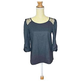 Ba&Sh Top en dentelle noire Noir
