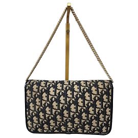 Bolso Christian Dior Diorissimo Trotter Beige/Negro Negro Beige