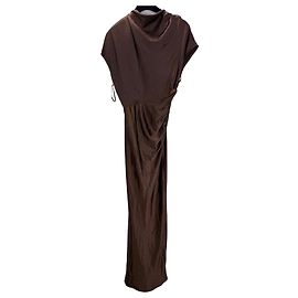 Autre Marque SIX STORIES Maxikleid aus Polyester in Braun Braun