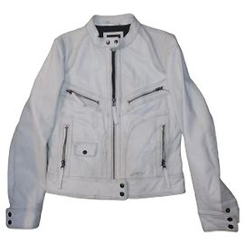 Redskins Jaqueta de couro branca Branco