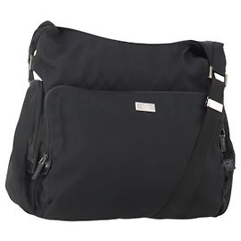 Borsa a tracolla GUCCI Tela Nera Argento 019 0304 Auth bs35389 Nero Argento