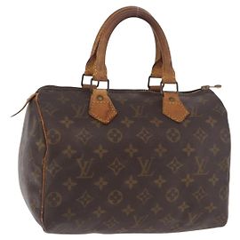 LOUIS VUITTON Bolsa Monogram Speedy 25 M41528 LV Auth 187644 Monograma