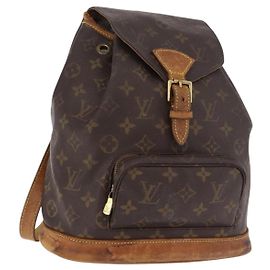 LOUIS VUITTON Monogram Montsouris MM Backpack M51136 LV Auth 184620 Monogram