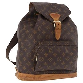 LOUIS VUITTON Monogram Montsouris MM Backpack M51136 LV Auth 186812 Monogram