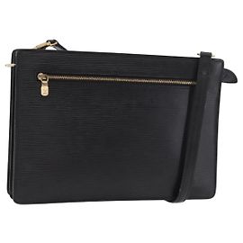 LOUIS VUITTON Epi Angian Shoulder Bag 2way Black M52112 LV Auth hk3850 Noir