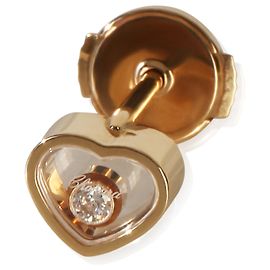 Chopard Rose Gold Diamond My Happy Hearts Single Earring Other