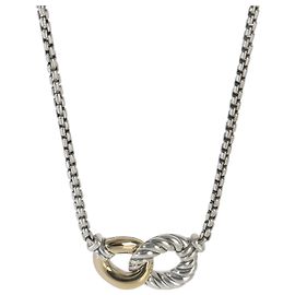 Collana Belmont Curb Link in oro giallo e argento sterling David Yurman Altro