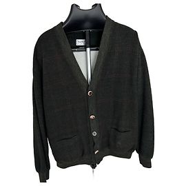 Burberrys of London Karo-Cardigan Dunkelgrün