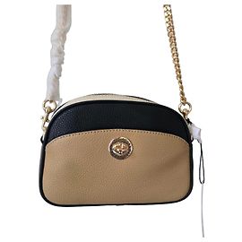 Marc Jacobs Borsa Camera Signet Turnlock in pelle multicolore Marrone Nero Beige Marrone chiaro Gold hardware