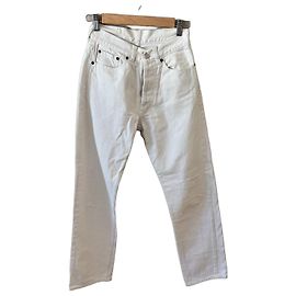 Levi's 501 Jeans Denim Bianco Bianco