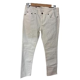 Red Valentino jeans slim de algodão branco Branco